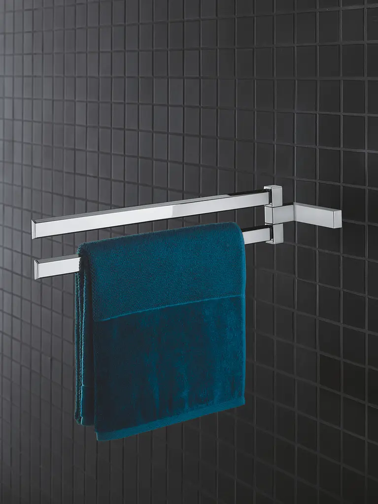 Тримач для рушника подвійний Grohe Selection Cube 40768000 Хром - фото 3