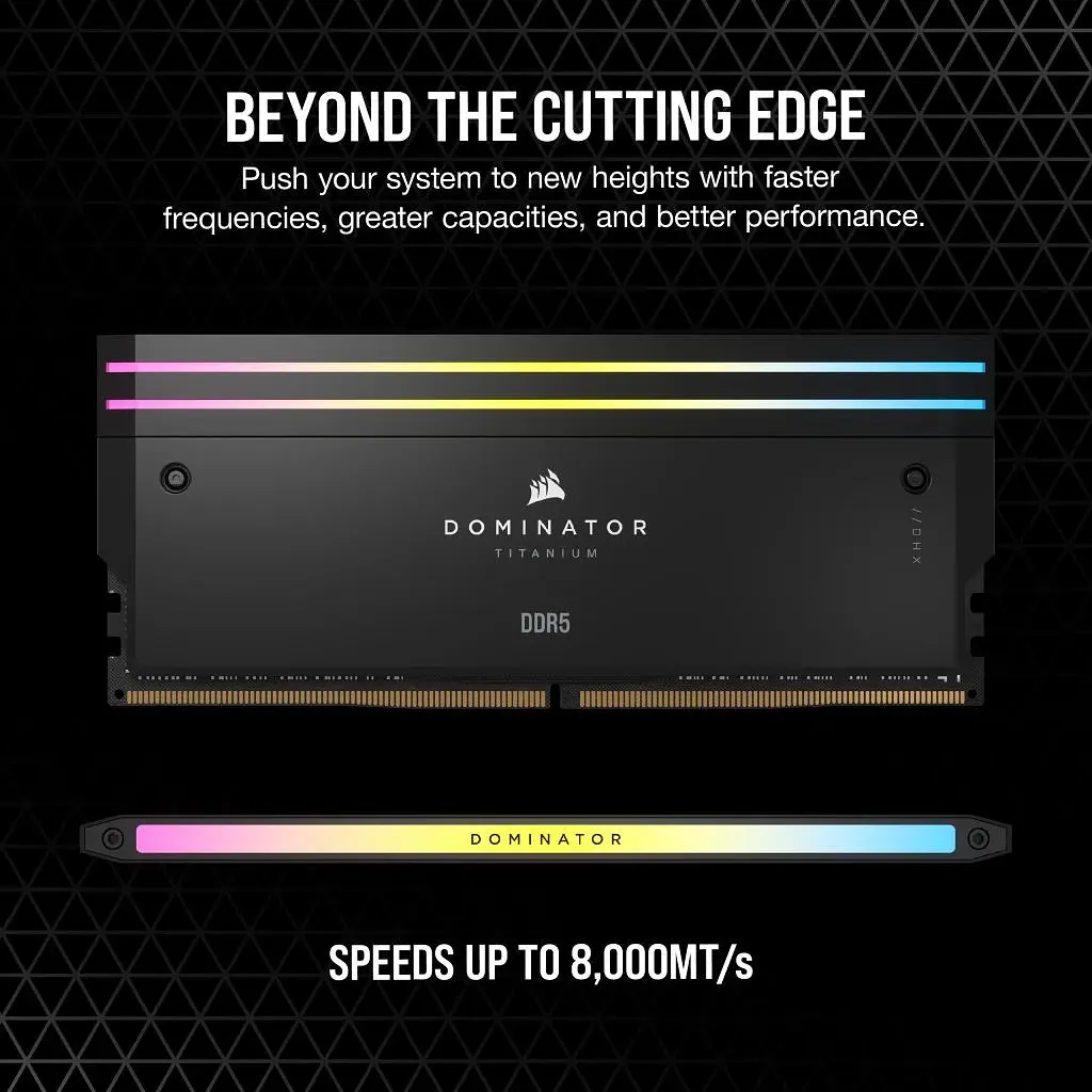 Оперативна пам'ять Corsair 32GB (2x16GB) DDR5 7200MHz Dominator Titanium RGB (CMP32GX5M2X7200C34) - фото 6