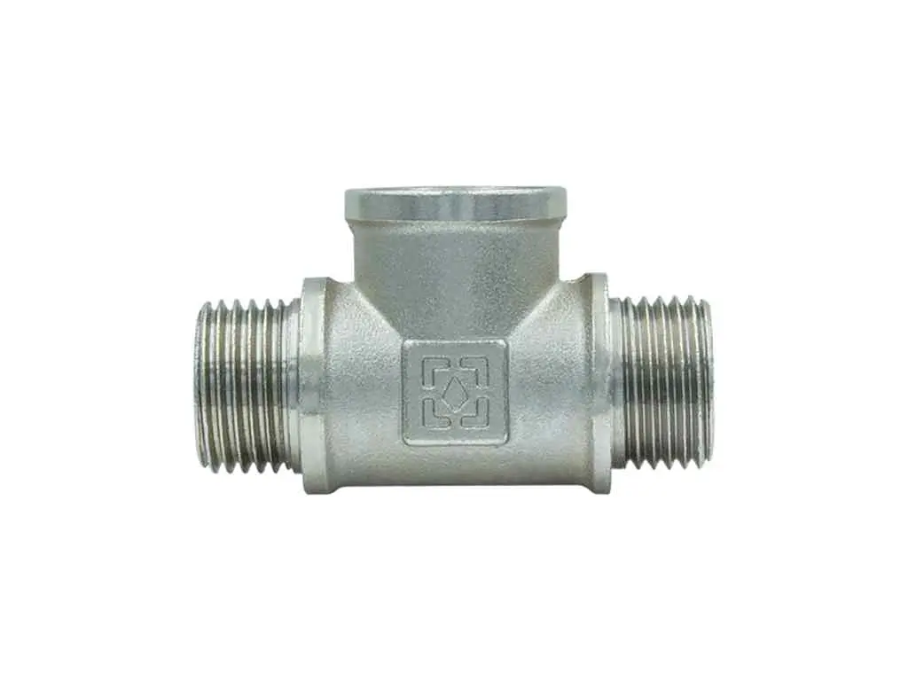 Трійник RAFTEC 1/2" латунь, ЗВЗ, DN15, нікель, TNVN010101 - фото 5