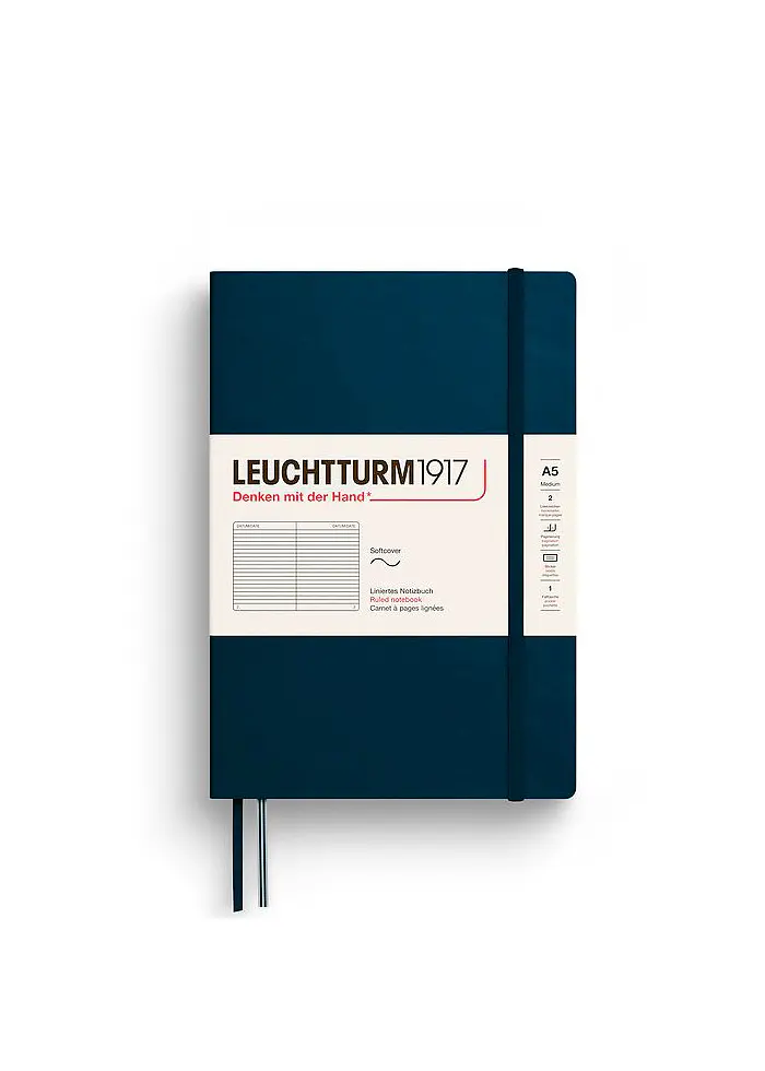 Блокнот Leuchtturm1917 Середній М'яка обкладинка Deep Sea Лінія (372206) - фото 7