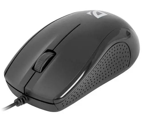 Миша Defender Optimum MB-160, чорний, USB, оптична, 1000 dpi, 3 кнопки, 1.5 м (52160)