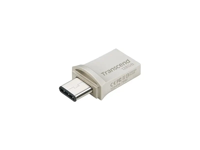 USB флеш накопичувач Transcend 128 GB USB Type-C JetFlash 890 Silver (TS128GJF890S) - фото 3