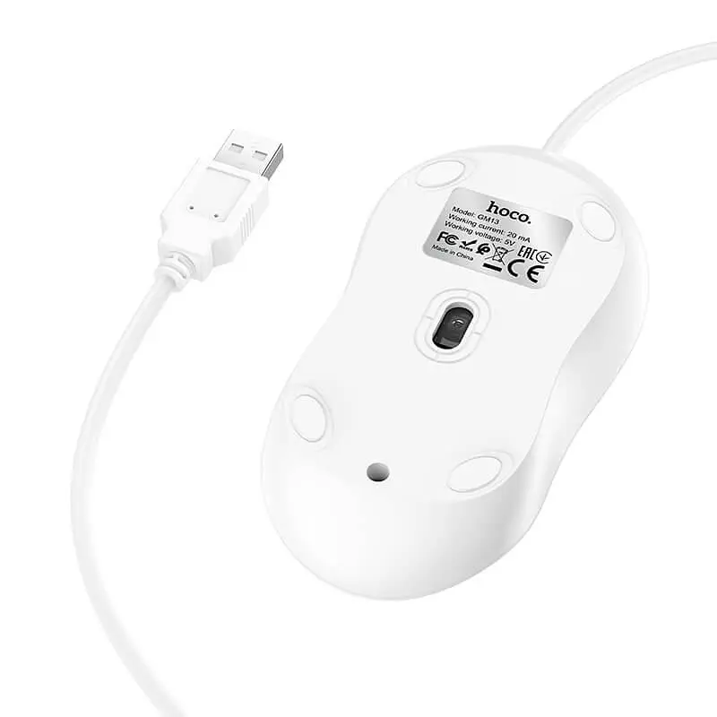 Миша HOCO Esteem business wired mouse GM13 |1,5M, 1000/1600dpi| - фото 3