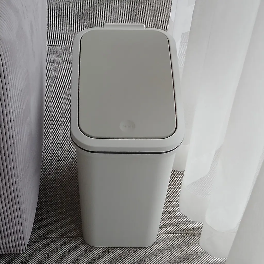 Відро для сміття MBM My Home з кришкою 10 л сіре (BIN-04 10L GRAY) - фото 6