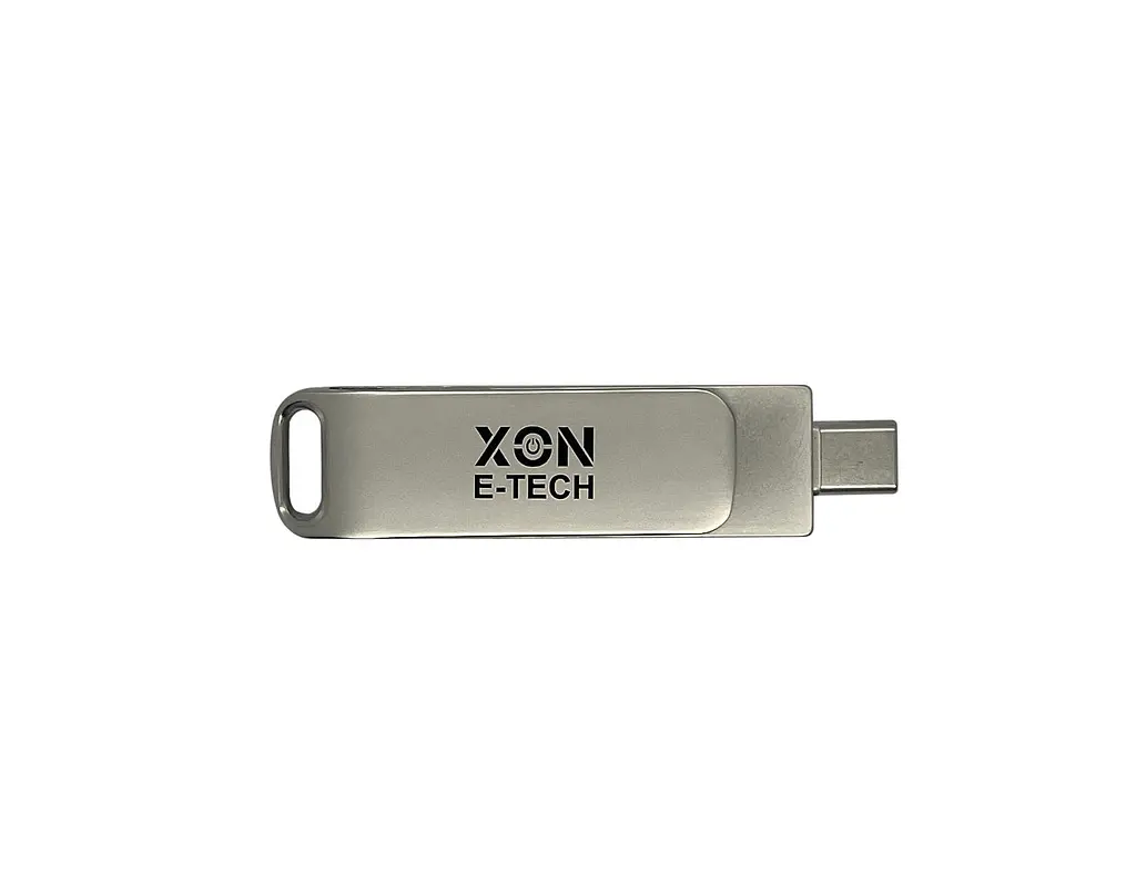 Флеш-накопитель XON FlashDrive DuoConnect 256GB (USB 2.0 + USB Type-C) Серый (FX2DR256MS 4081) - фото 4