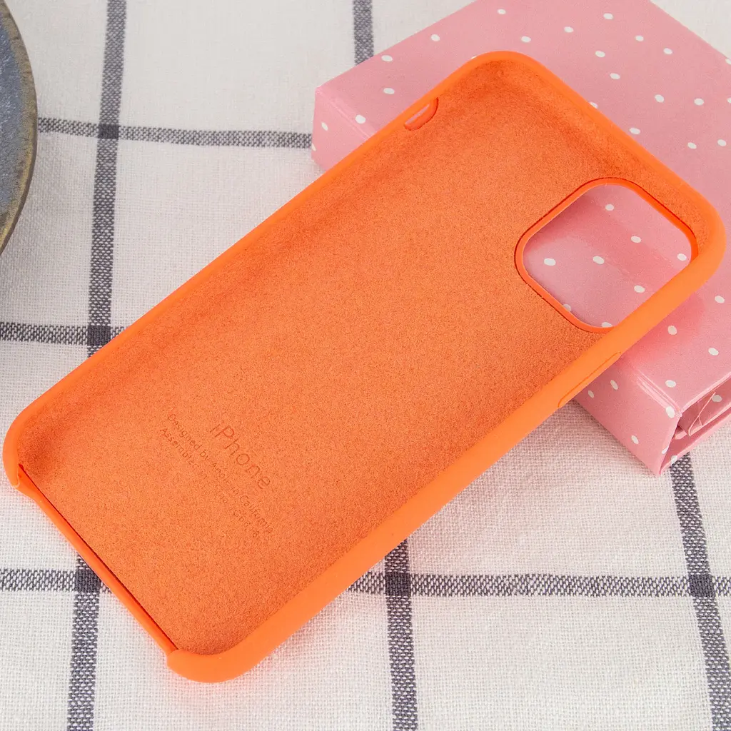 Чехол Silicone Case AA для Apple iPhone 11 Pro 5.8" Помаранчевий / Nectraine - фото 3