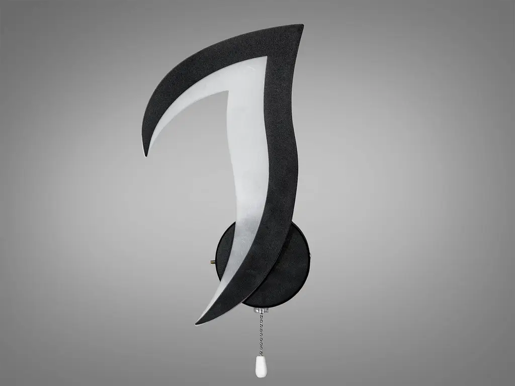Світлодіодний настінний світильник, 13 Вт, чорний - фото 4