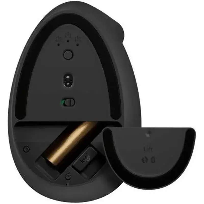 Комп'ютерна мишка бездротова Logitech Lift Vertical Ergonomic Graphite (910-006473) - фото 1