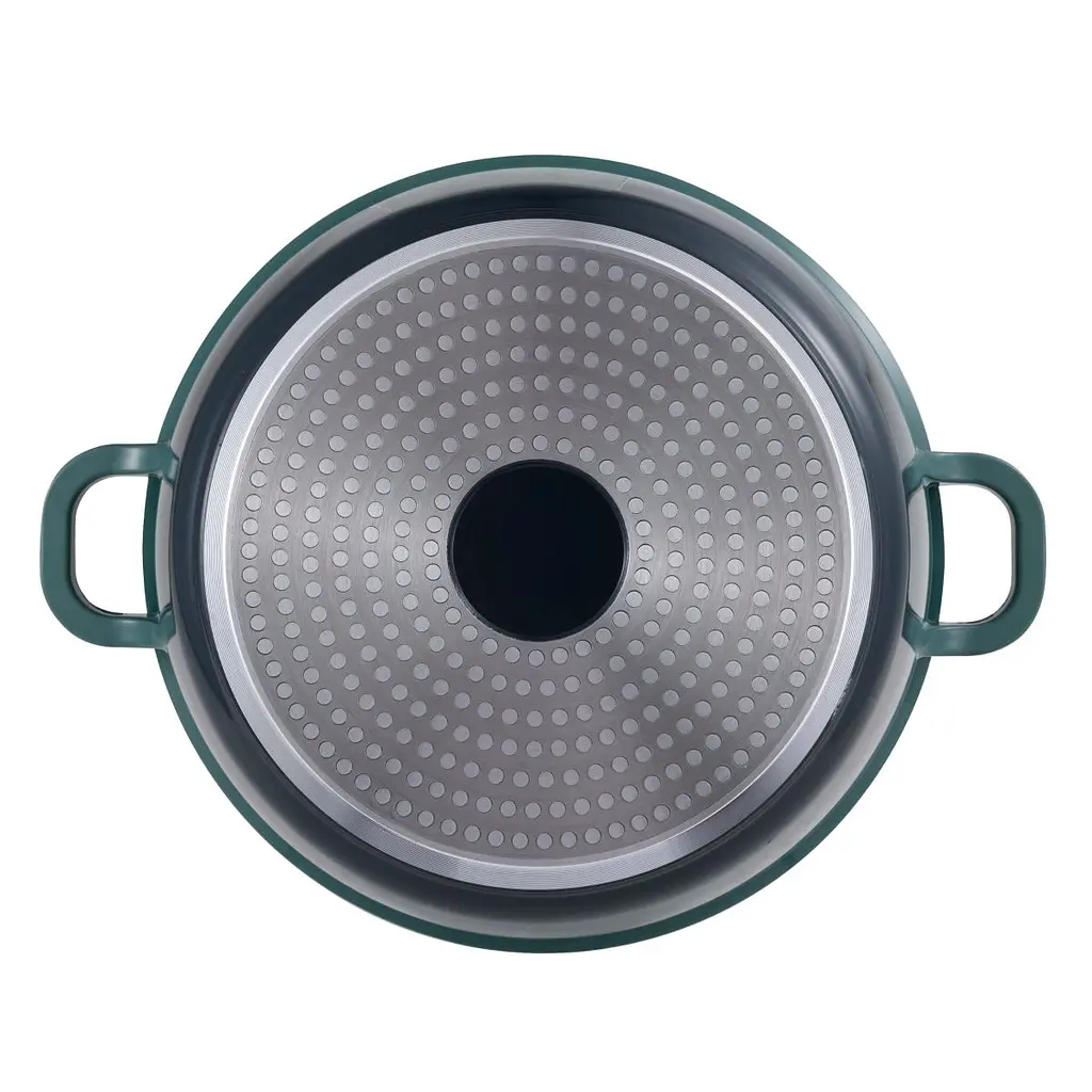 Каструля з кришкою Bergner Excalibur зелена 28 см 5,8 л (BG-36102-GR) - фото 4
