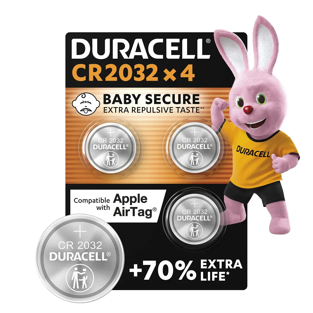 Батарейка Duracell CR 2032 / DL 2032 * 4 (5007662/5010951/5014799) - фото 2