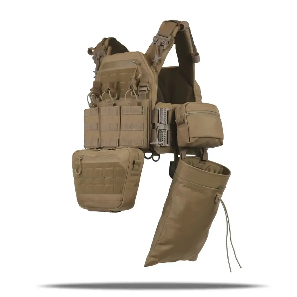 Плитоноска Kiborg GU gen.2 + 6 підсумків Coyote (1000-k66002) - фото 5