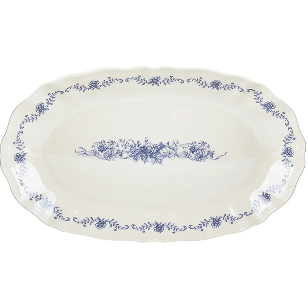 Овальне блюдо Lefard Blue Garden порцеляна 25 см (359-511)