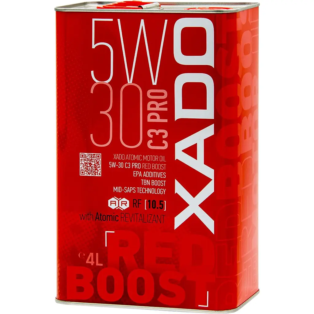 Моторна олива XADO 5W-30 C3 Pro Red Boost синтетична 4 л  - фото 2