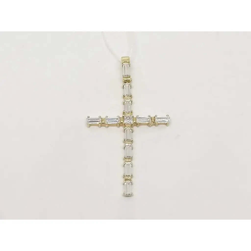 Золотой крестик Империя золота с фианитами. КР274И - фото 3