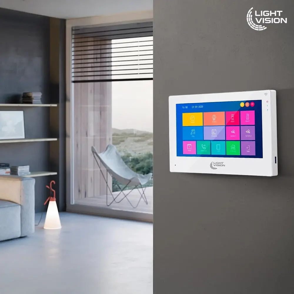 Відеодомофон 10" WiFi Tuya Light Vision SINGAPORE (AI) FHD White (82-00238) - фото 12