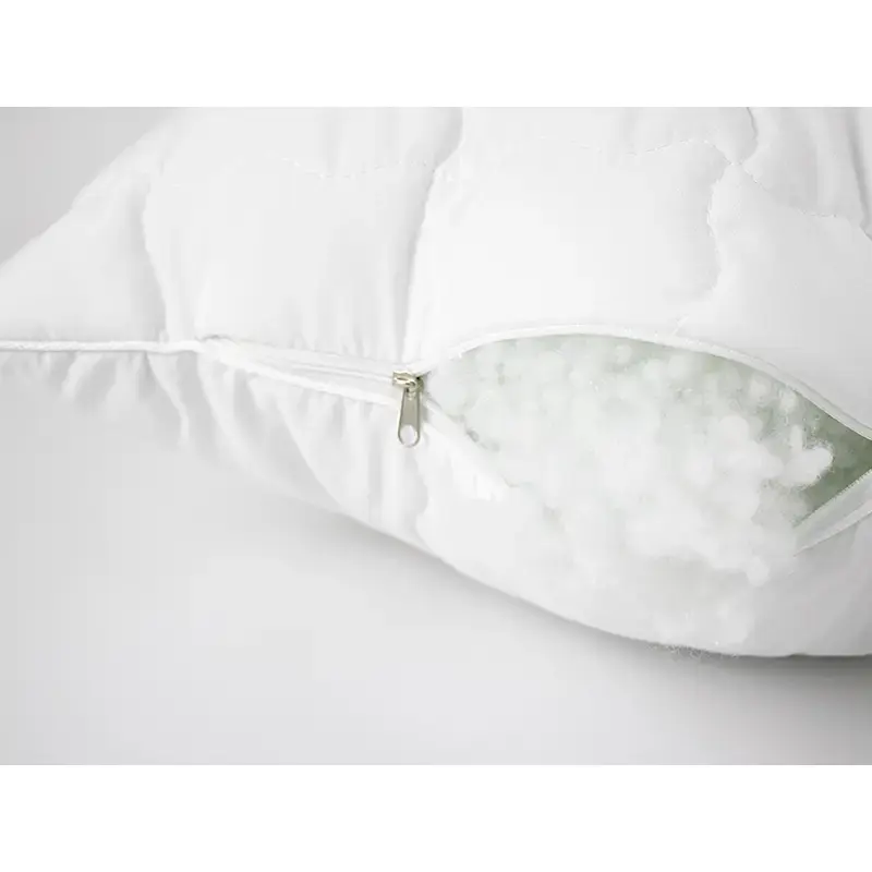 Подушка Руно Warm Silver силиконовая стеганная с ионами серебра 50х70 см белая (310.52_Warm Silver) - фото 4