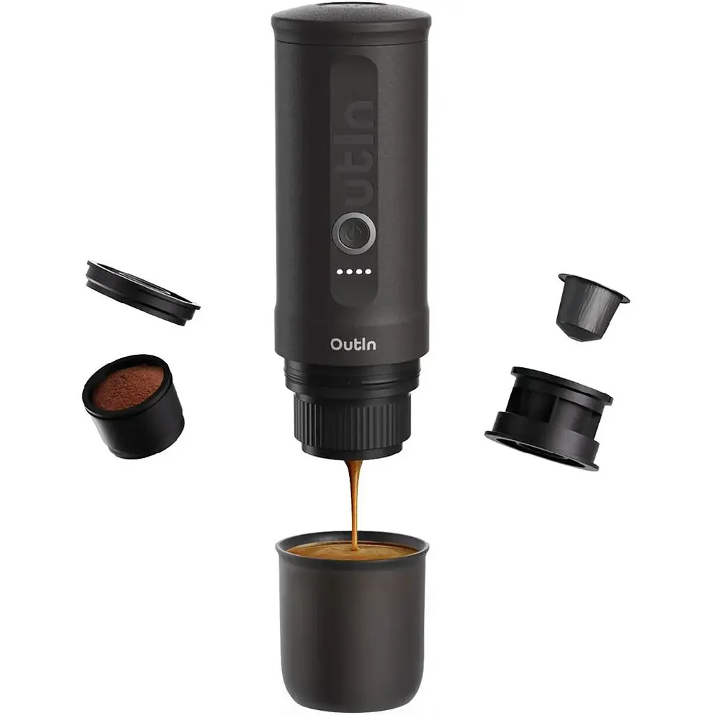 Портативна кавоварка Outin Nano Espresso Machine Space Grey (OTEM-01-SG) [168804] - фото 5