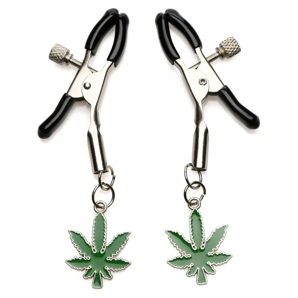 Затискачі для сосків Charmed Mary Jane Nipple Clamps, 8,8 см, зелений