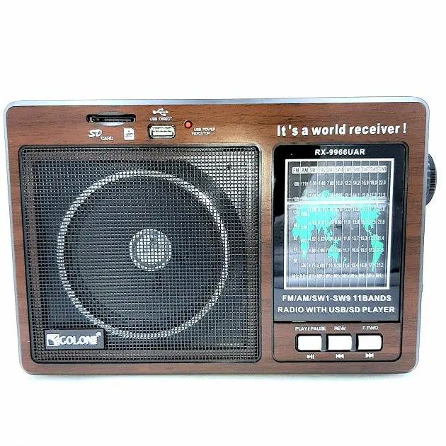 Радиоприемник Golon RX-9966 (FM, AM, SW) разъемы USB или SD - фото 5