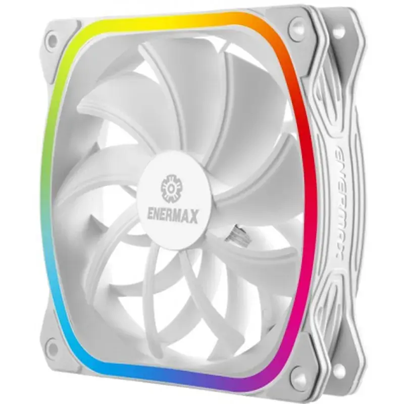 Кулер до корпусу Enermax SQUA RGB WHITE 3x 120 mm (3 PACK) (UCSQARGB12P-W-BP3) - фото 4