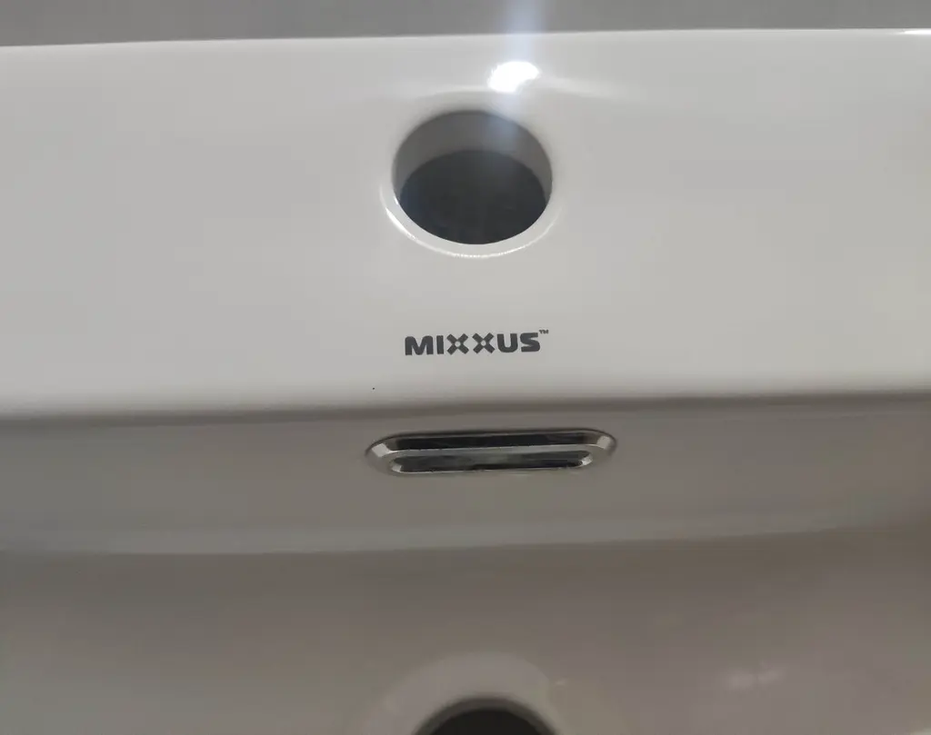 Умивальник підвісний Mixxus Premium Quadro-0205 410x360x130 мм з отвором під змішувач MP6508, Білий - фото 4
