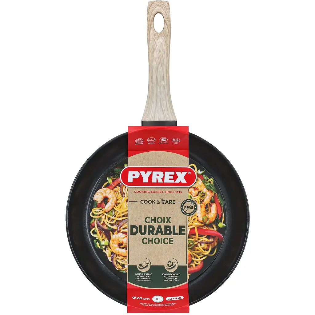 Сковорода Pyrex Cook&Care 26 см індукція без кришки (CR26BF6/8046) - фото 4