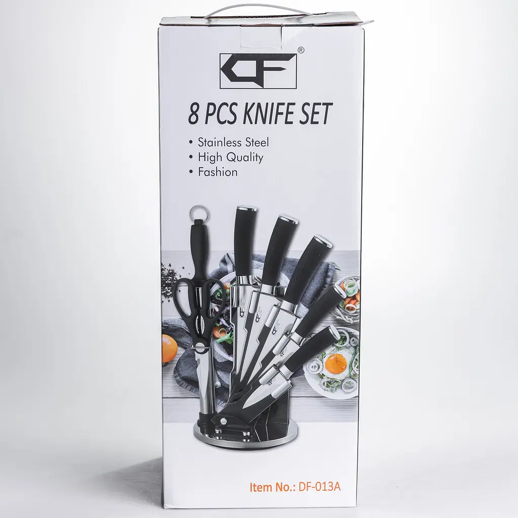 Набір кухонних ножів 7 предметів на підставці Yiwu DF-013 - фото 7