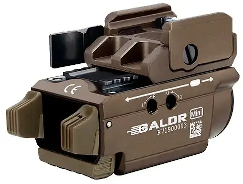 Фонарь с ЛЦВ Olight Baldr Mini Green Laser Desert Tan - фото 10