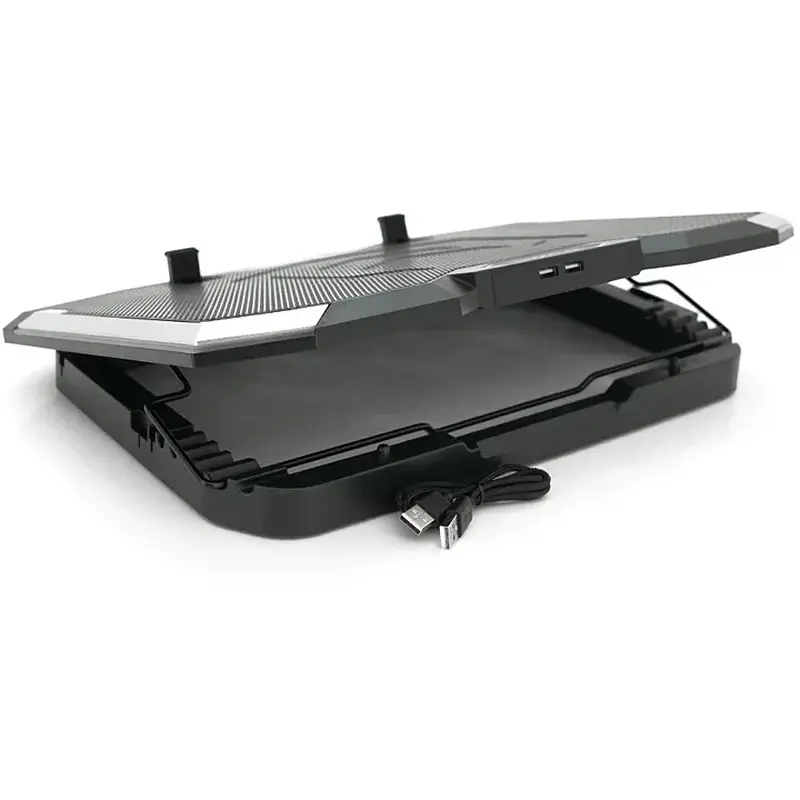 Підставка для ноутбука Ice Coorel K10 10-17" RGB Black (YT35671) - фото 4