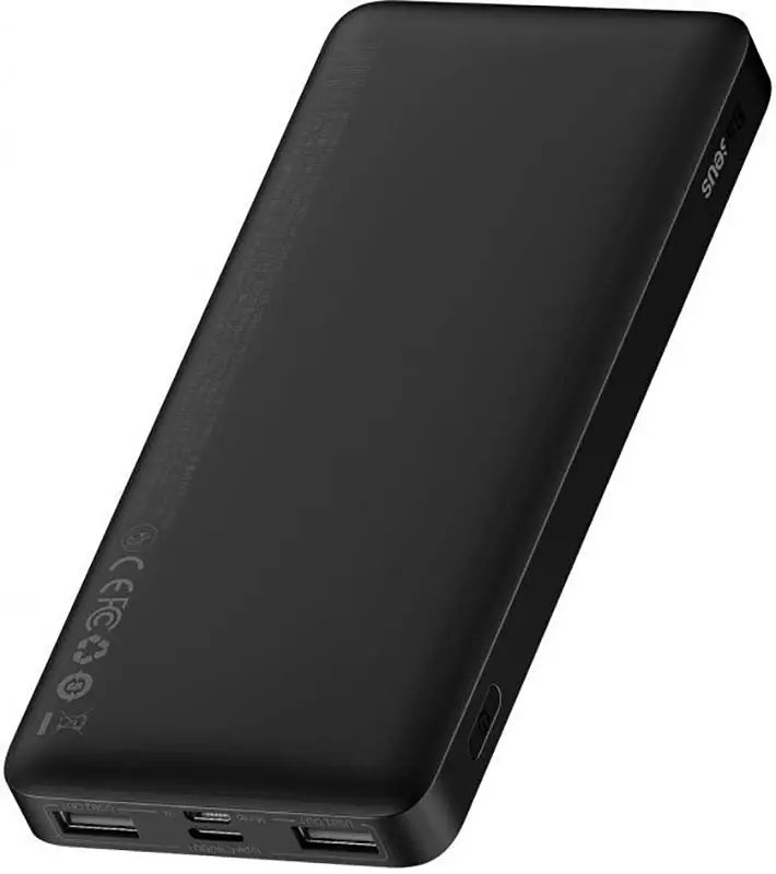 Портативна батарея Baseus Bipow Digital Display Power Bank 10000mAh 15W Black - фото 3