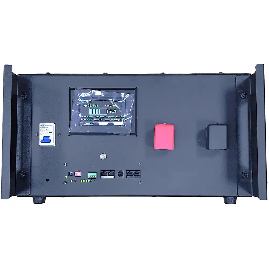 Акумулятор LiFePO4 25.6V 314Ah 8.01kWh Smart BMS 4.3" LCD збірний корпус струму заряду 150A автоматичний вимикач 1 - фото 2