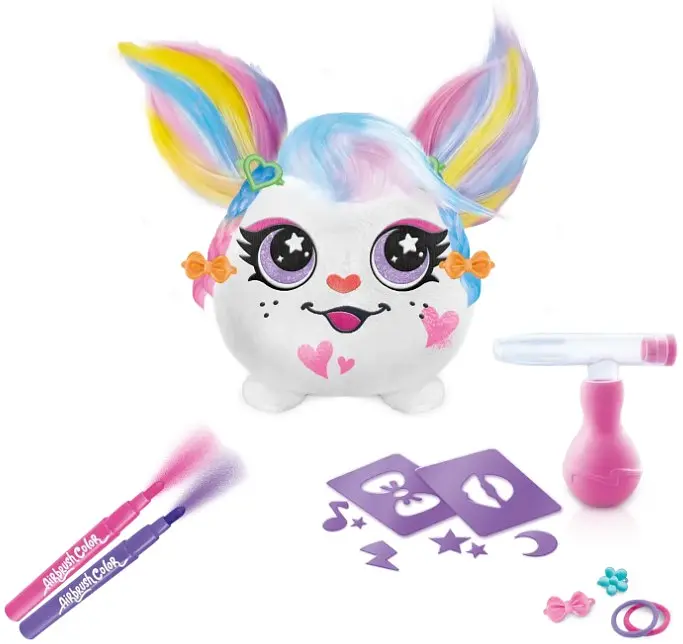 Набор Canal Toys Diy Airbrush Plush - Hair'iffic "Сделай прическу - Пинки" (AIR038/1) - фото 6