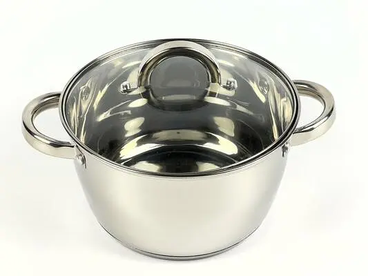 Каструля з кришкою Best Seller LB-1884C 20х11.5 см 3.4 л срібляста