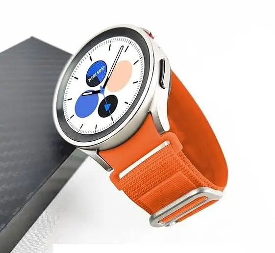 Ремінець BeWatch Alpine Loop для Samsung Galaxy Watch 4 5 6 7 Помаранчевий (14GW1207) - фото 4