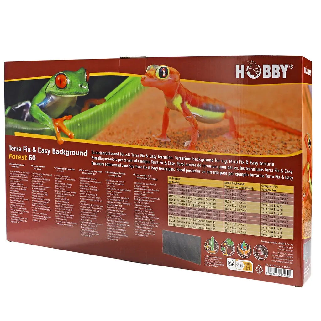 Фон для тераріуму 3D Hobby Terra Fix & Easy Background Forest 60 55,2x32,2x4,5см (31264) - фото 6