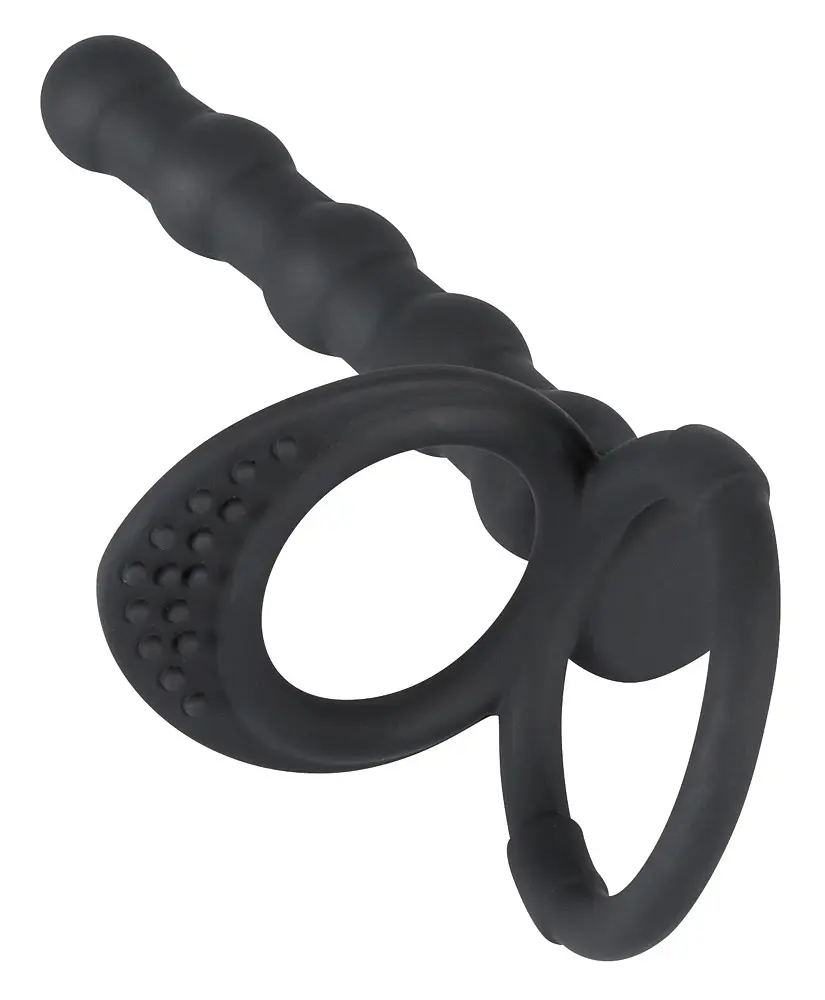 Насадка для підвійного проникнення Black Velvets Cock & Ball ring Black Velvets 42-05335560000 88966 - фото 6