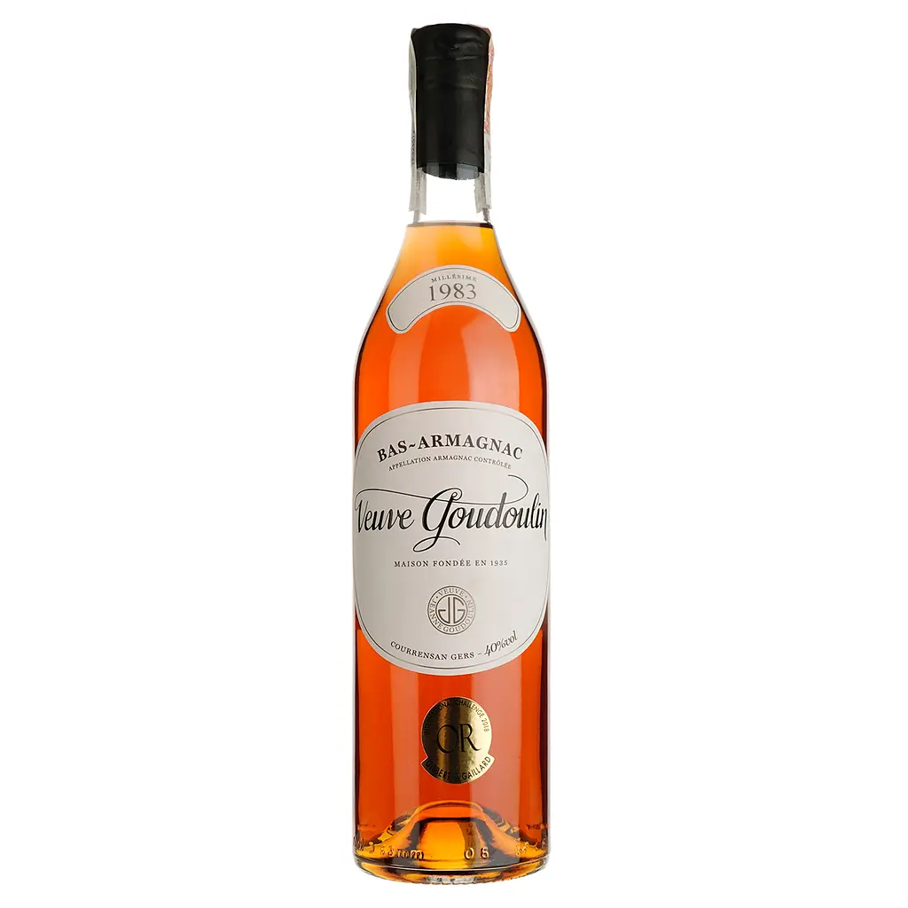Арманьяк Veuve J. Goudoulin Bas Armagnac 1983 40% 0.7 л в подарочной коробке - фото 2