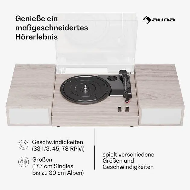 Проигрыватель винила Auna TT-Play2x10W BT RCA-Out (10045082) - фото 2