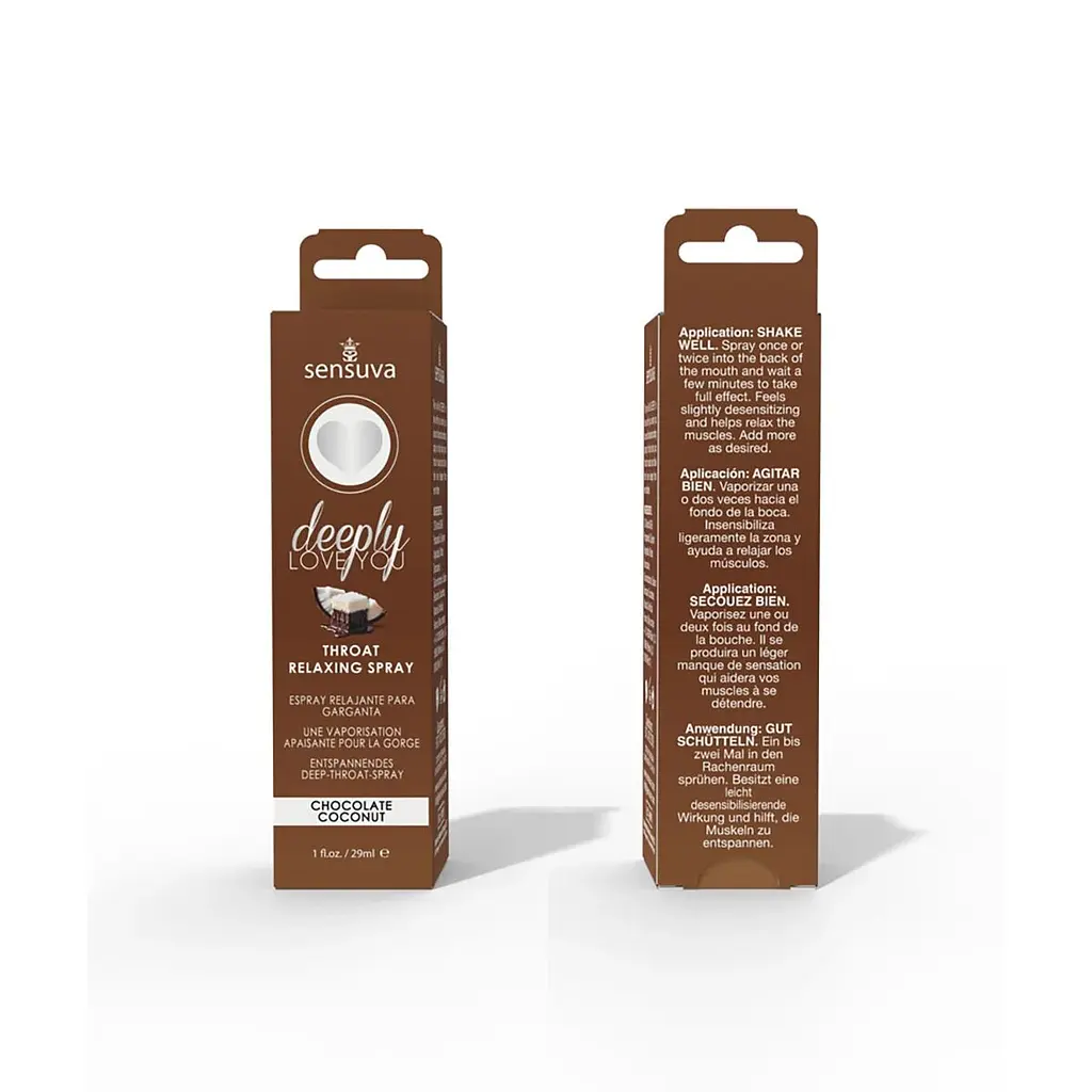 Спрей для мінету Sensuva Deeply Love You Chocolate Coconut (29 мл), для глубокого мінету - фото 4