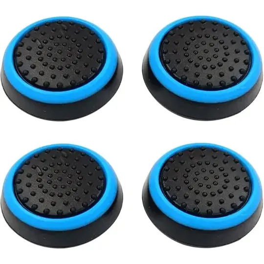 Накладки на стіки Thumb Grips 4-pack для PS4/PS5/Xbox Black Blue [122998] - фото 2
