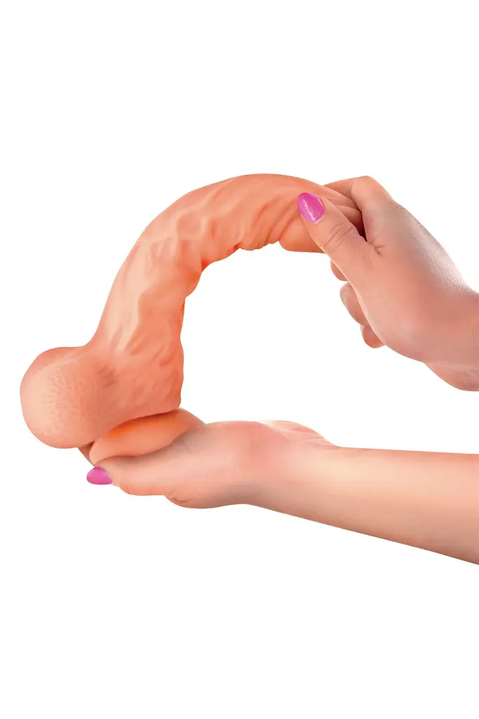 Фалоімітатор із рухомою крайньою плоттю Real Body — Real Brad, діаметр 4 см, TPE - фото 4