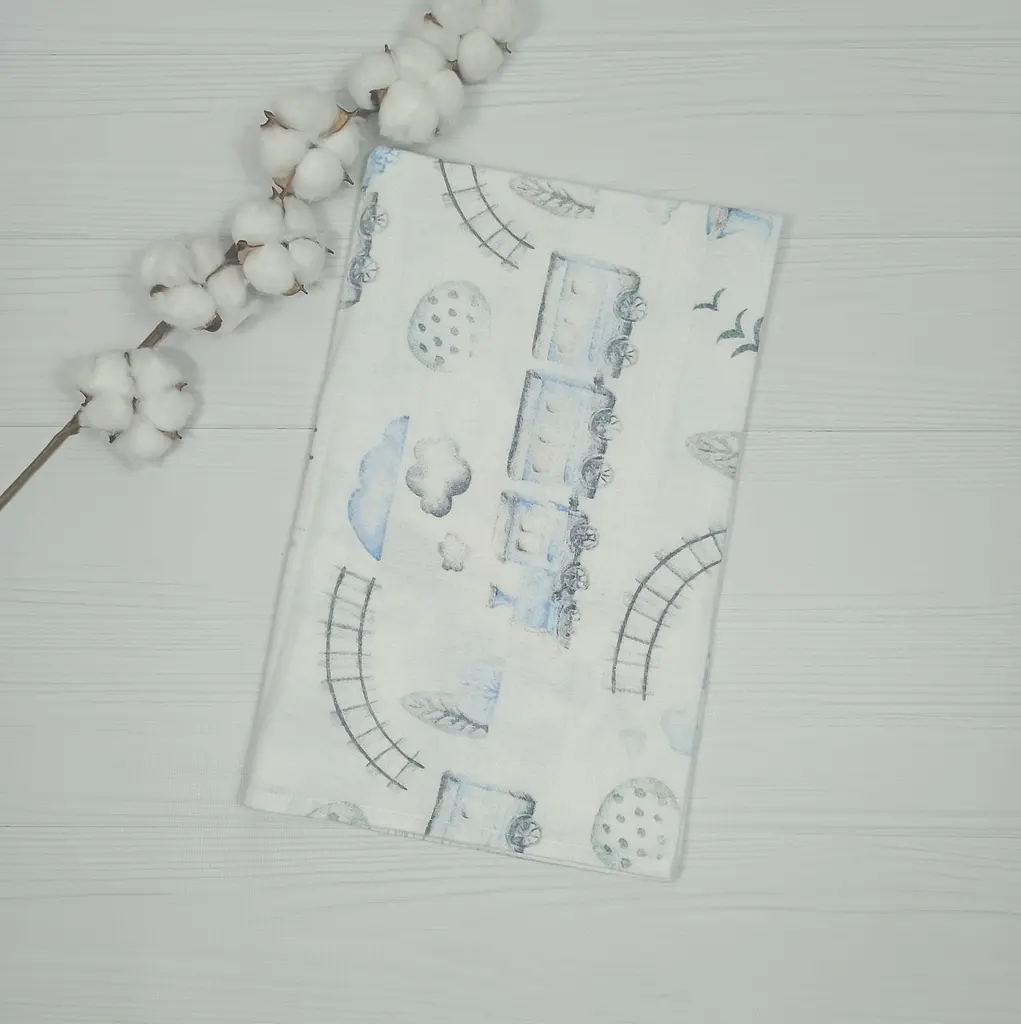 Букет з пелюшок для немовлят A.L.Babybox Потяг 16 од. Синій (BU 24365651) - фото 9