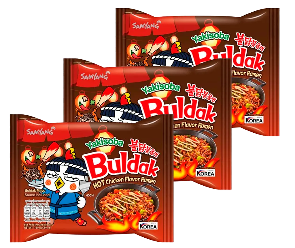 Локшина швидкого приготування Samyang Buldak Hot Chicken Flavor Ramen Noodles Yakisoba, 130г - фото 2
