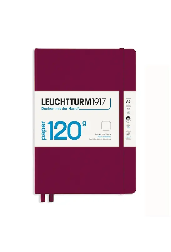 Блокнот Leuchtturm1917 120G Edition, Середній, Винний, Лінія (363536) - фото 7