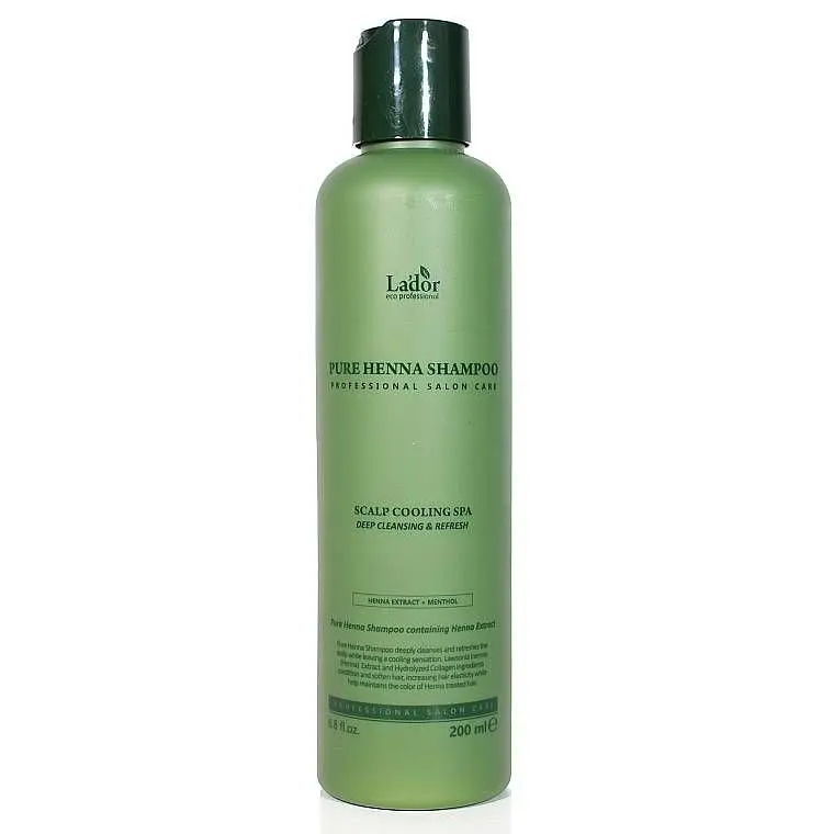 Шампунь з хною проти випадіння волосся La'dor Pure Henna Shampoo 200 мл