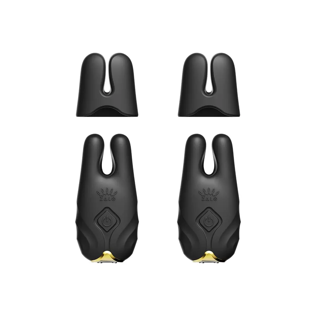 Вібратор для грудей Zalo Nave Obsidian 6.3 см чорний - фото 11
