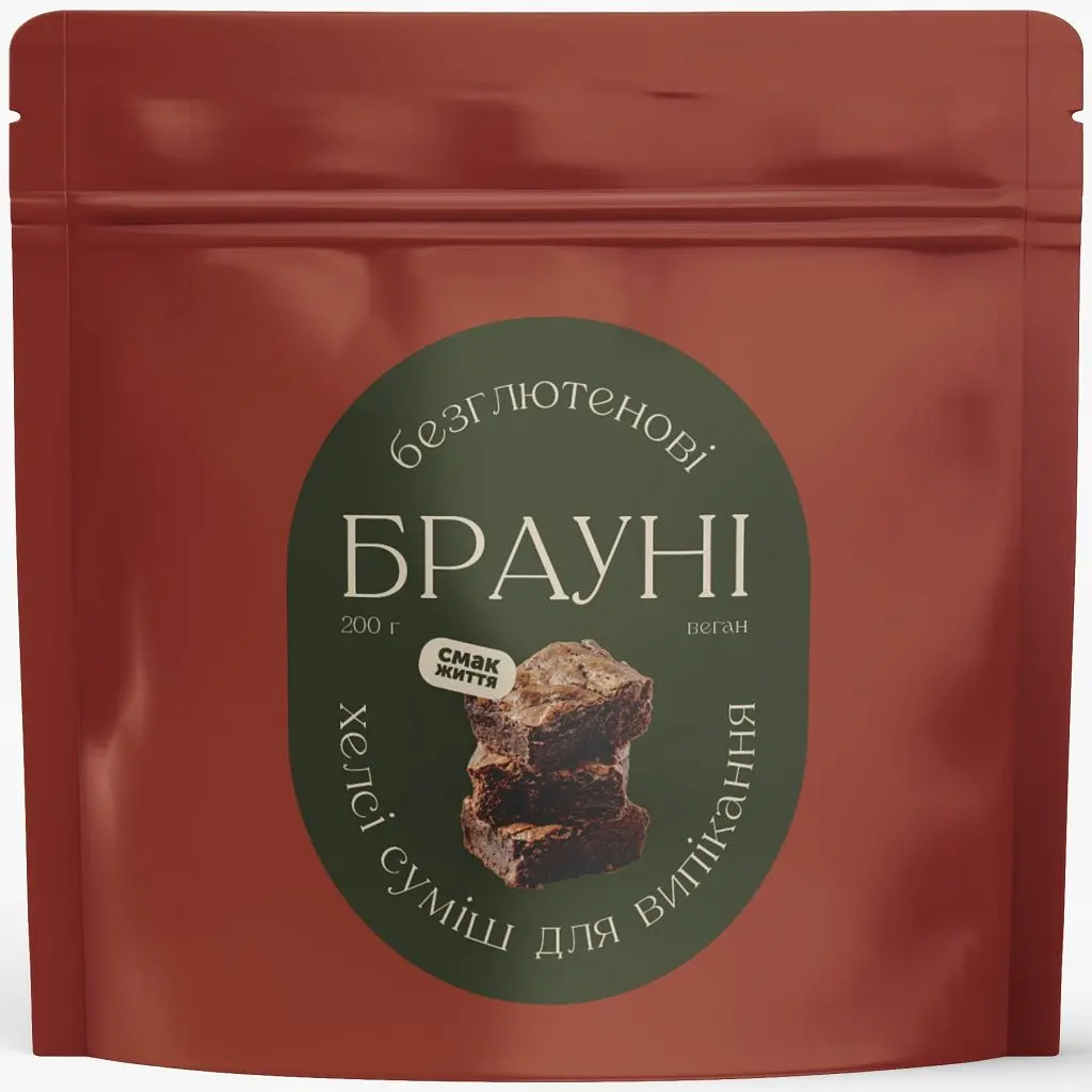 Брауні безглютенове (суміш для випікання) Смак Життя 400 г (11257-400)