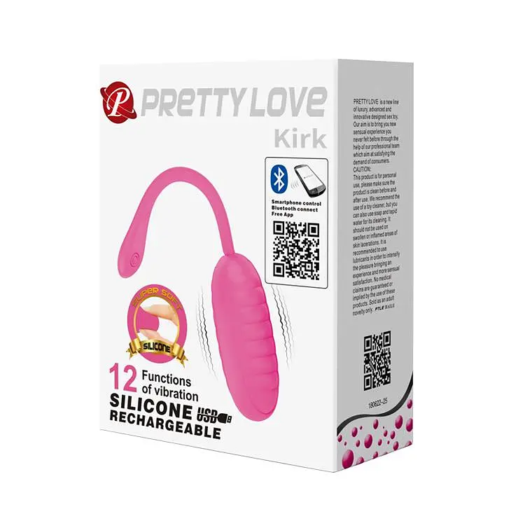 Віброяйце Pretty Love Kirk Remote 19.7 см рожевий - фото 10