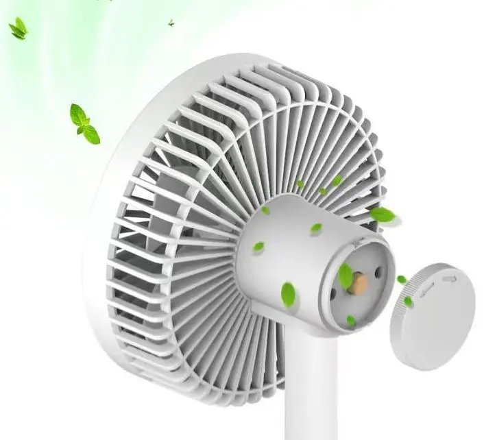 Вентилятор портативний Xiaomi JIPIN JP-F05 на вбудованому акб 4000mAh білий - фото 3