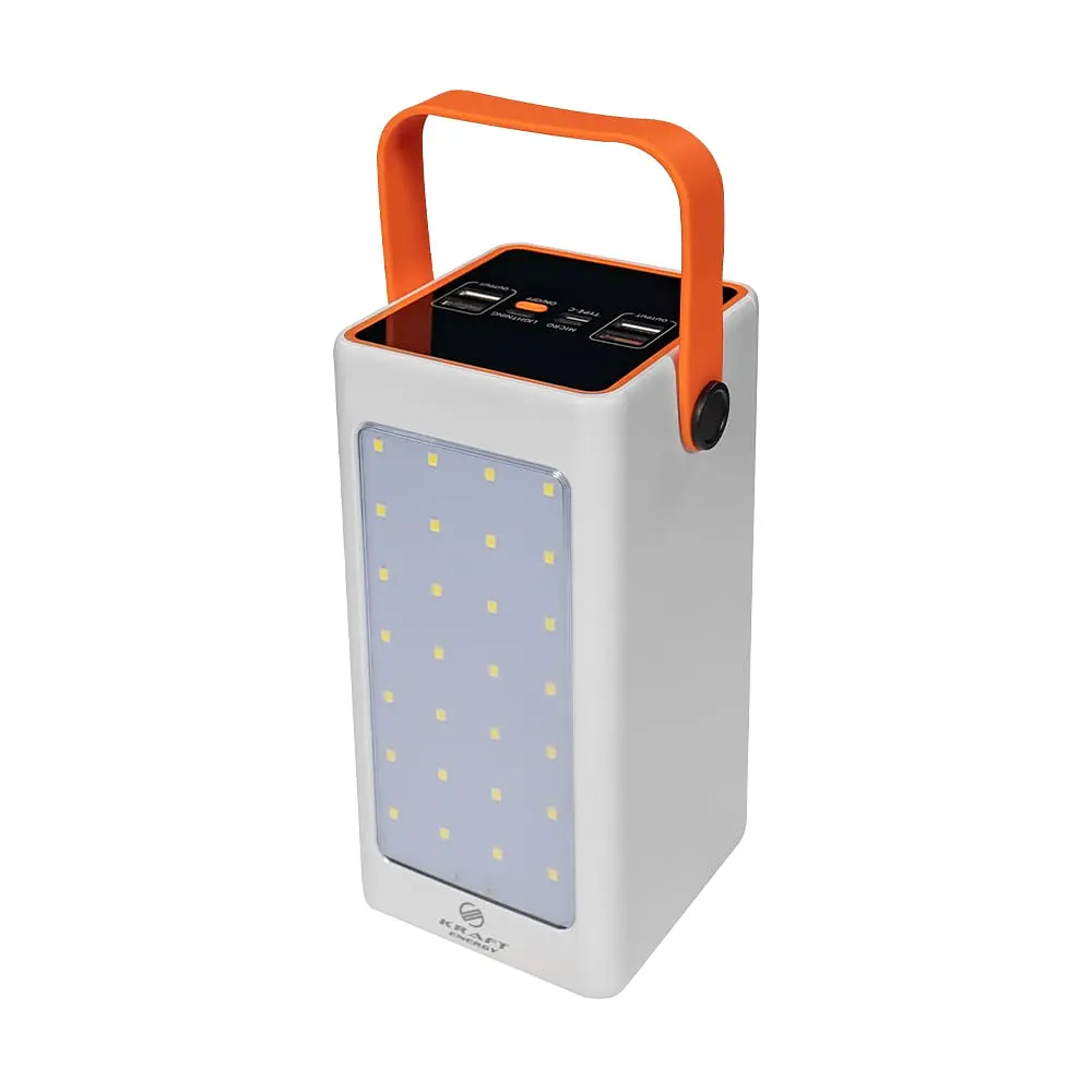 Повербанк 90000mAh Power Bank Kraft KPB-2490FCL White 22.5W QC3.0 LED-ліхтар (43-00071) - фото 2